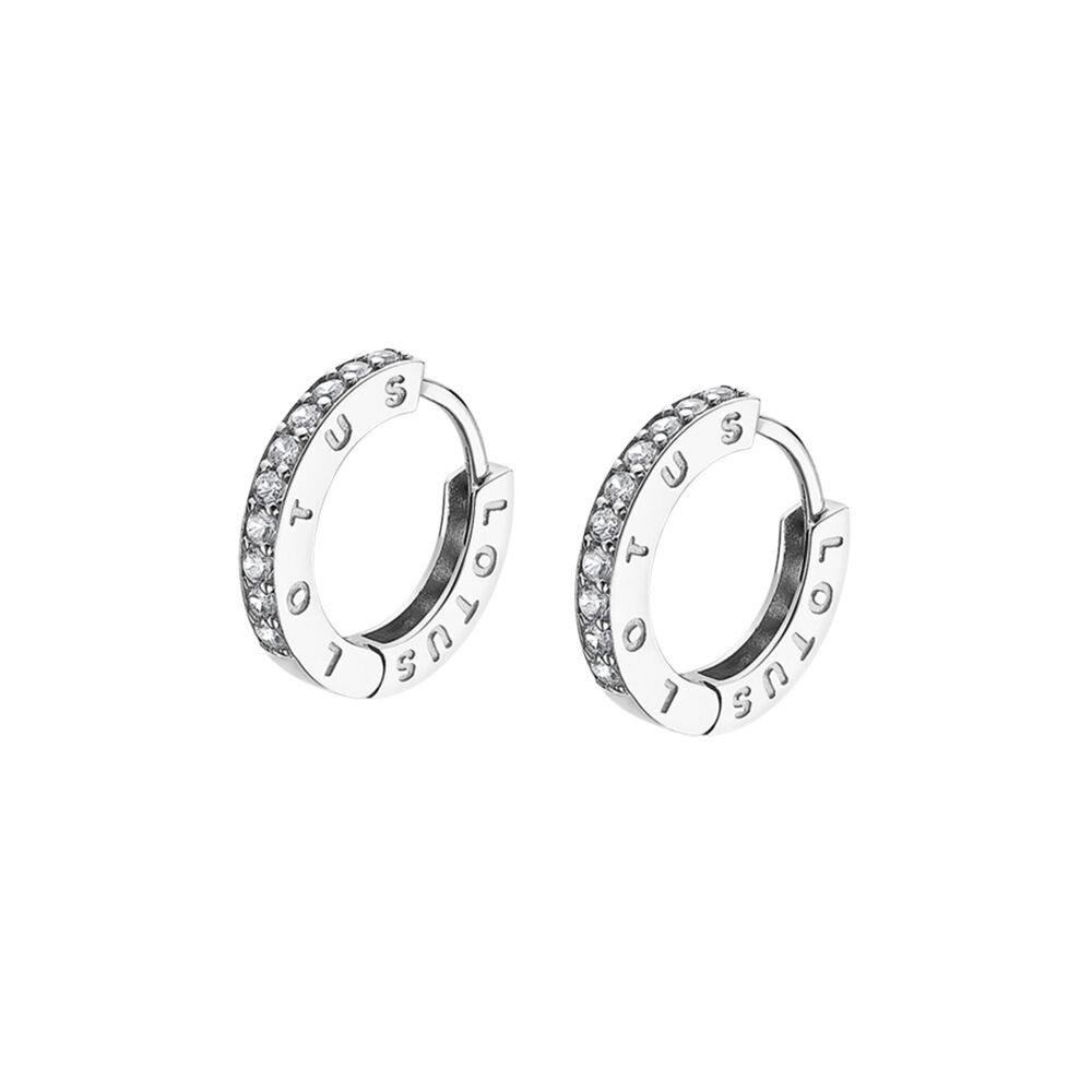 Aros Lp1887-4/1 Lotus Silver Mujer Hoops image number 0.0