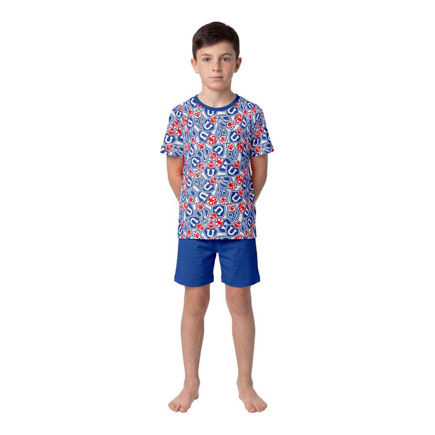 Pijama Ni&ntilde;o Algod&oacute;n Verano Universidad De Chile C1 Top image number 0.0