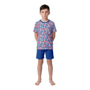 Top Pijama Niño Algodón Verano Universidad De Chile C1 Top