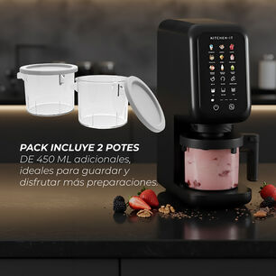 Pack 2 Potes Extras Para M&aacute;quina De Helados Cream Lux Pro Kitchen-it