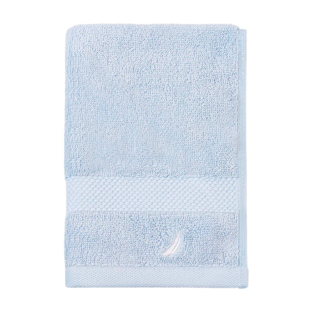 Set 2 Toallas Nautica Heaven Cara+mano 100% Algod&oacute;n Alta Calidad Azul Celeste image number 2.0