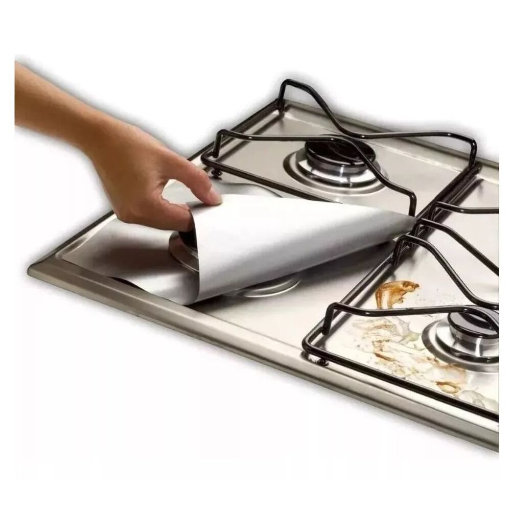 Pack 4 Papel Aluminio Laminas Protector Cocina Estufa Fogón image number 0.0