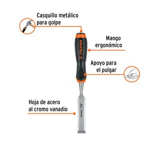 Formón Mango Confort Grip 7/8" - Truper