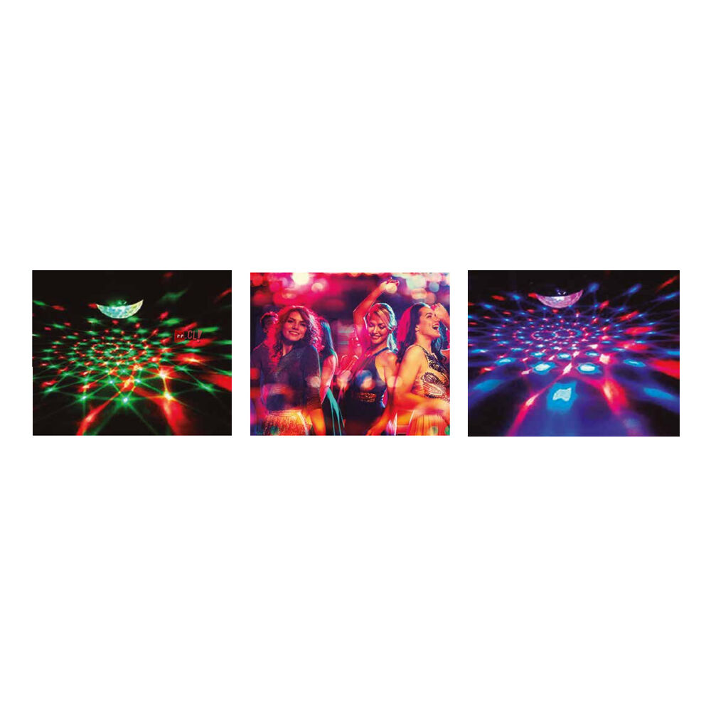 Luz Bola Led Giratoria Fiesta Multicolor Con Control - Ps image number 2.0