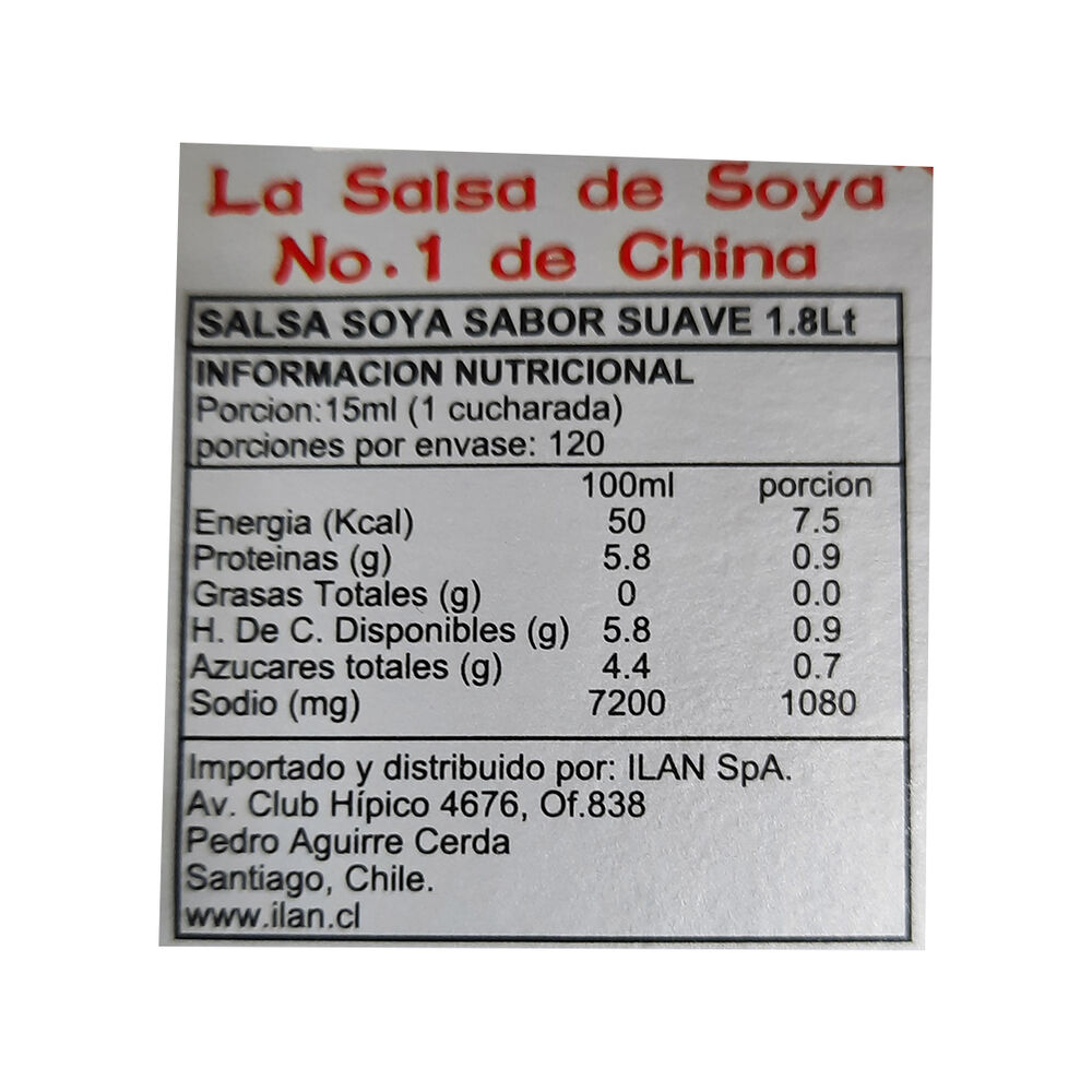 Salsa Soya Pearl River Bridge Clara Superior 1.8 Litros image number 1.0