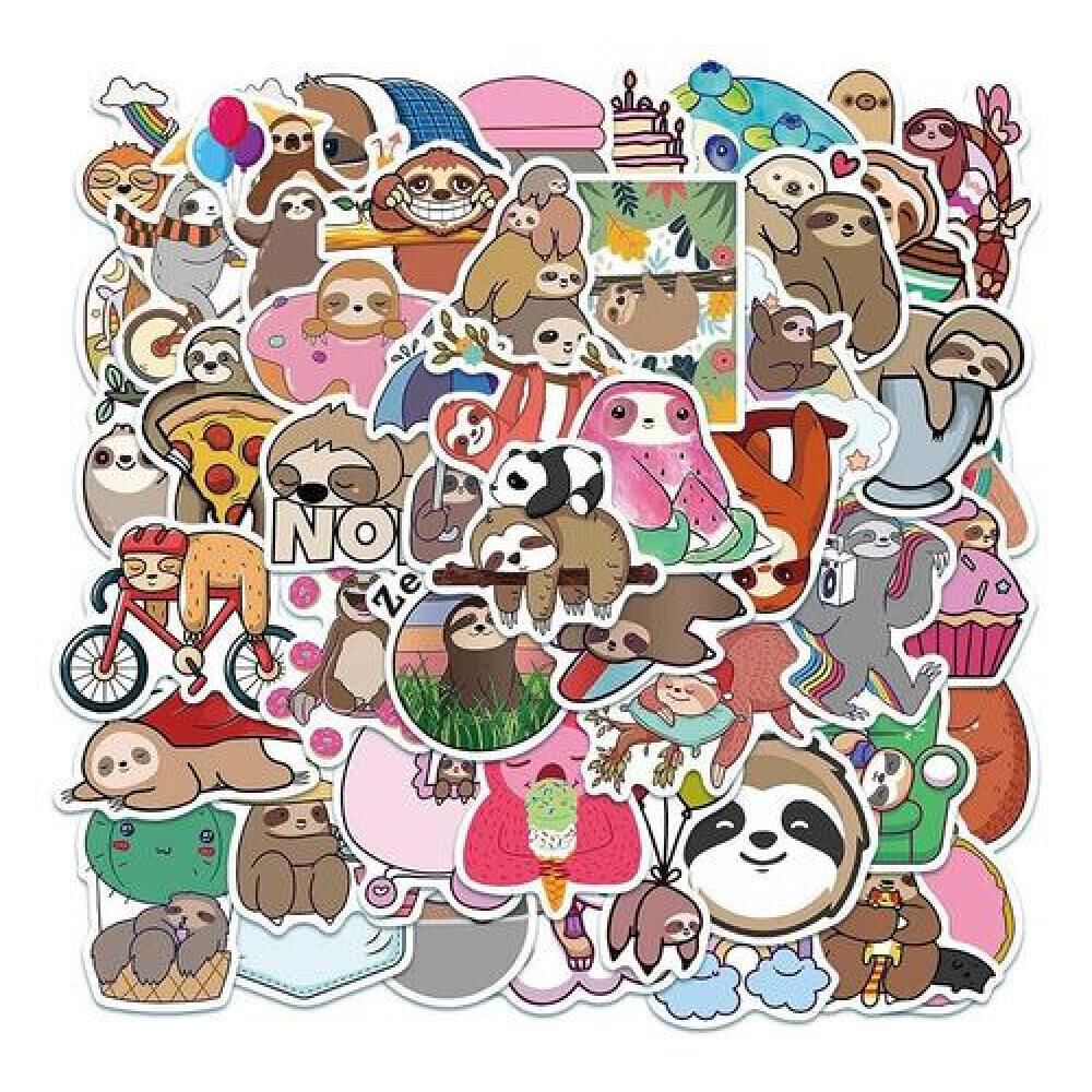 Pack 50 Sticker Osos Perezosos Cute image number 2.0