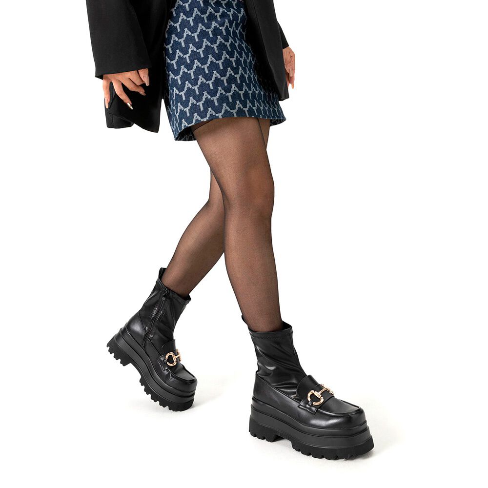 Botin Negro Casual Mujer Weide Czy578 image number 1.0