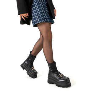 Botin Negro Casual Mujer Weide Czy578