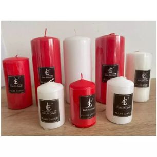 Vela Blanca Grande Cirio 14x 7 Cms