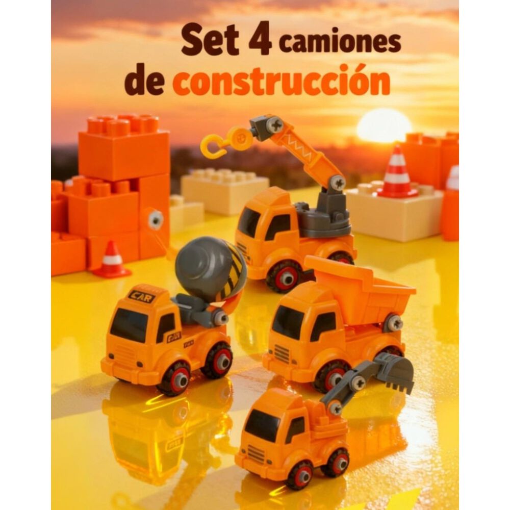 Set 4 Camiones De Construccion image number 4.0