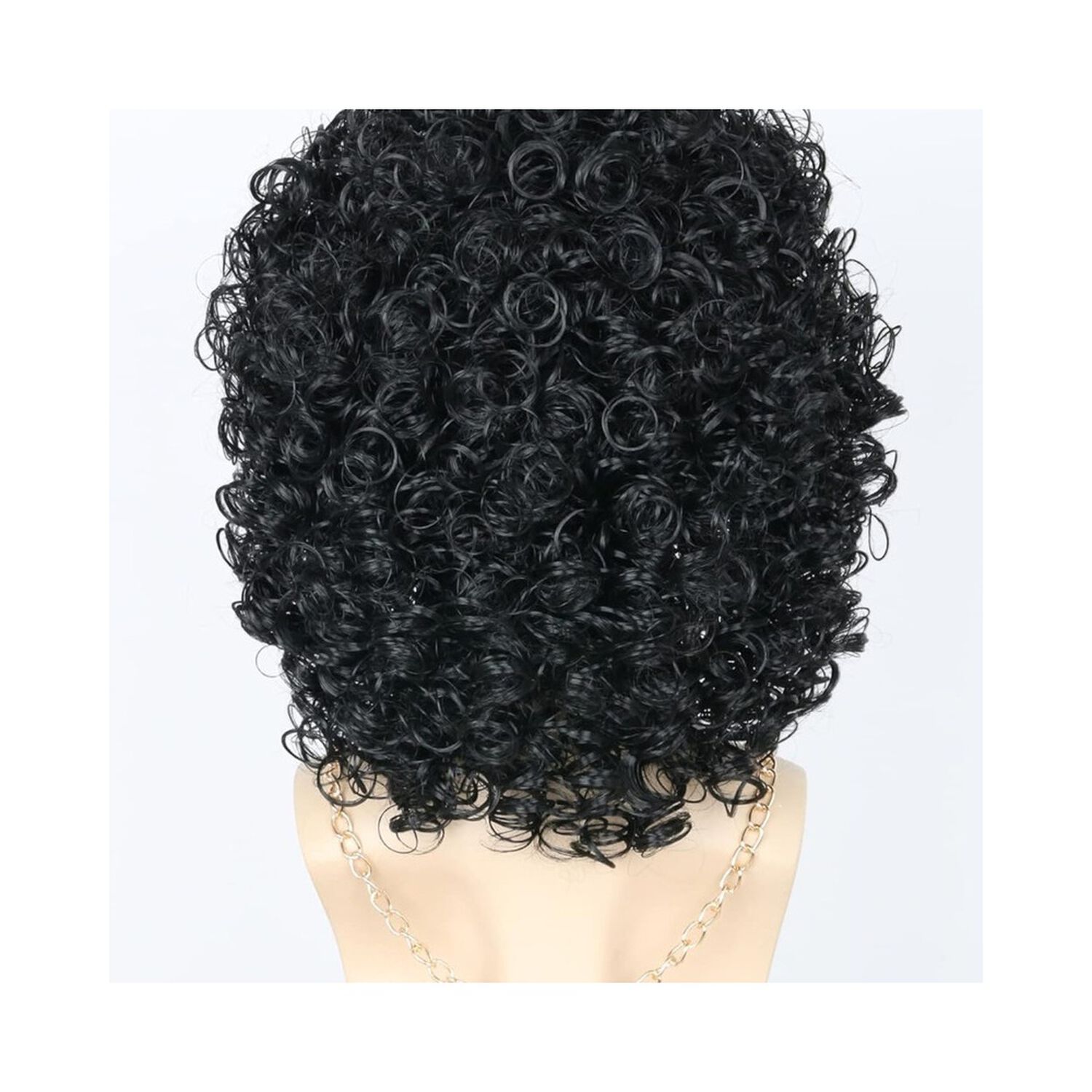 Set Disfraz Afro Retro Hombre A&ntilde;os 80 Onda Disco Pelo image number 3.0