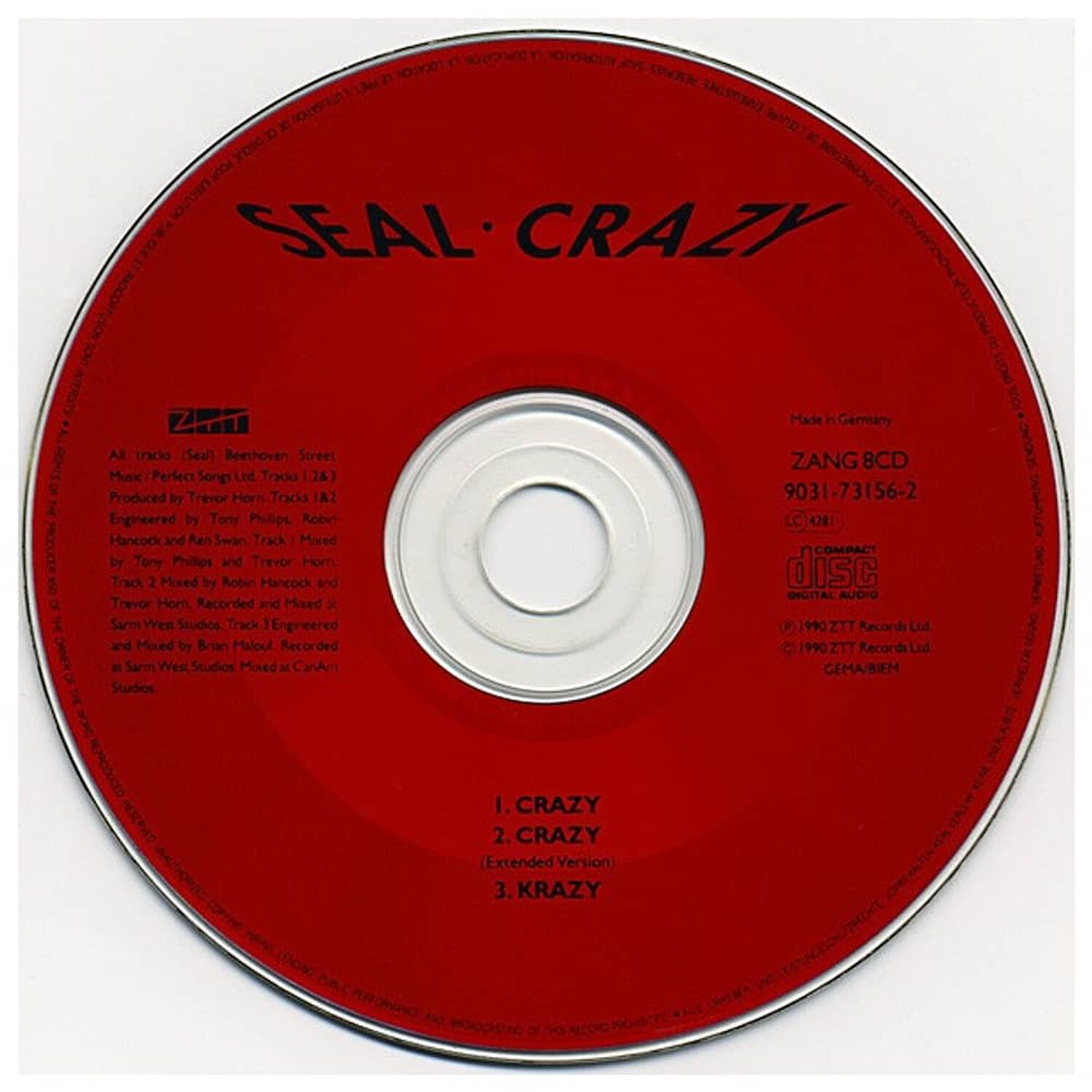 Seal - Crazy | Cd Single Usado image number 3.0