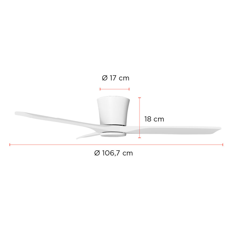 Ventilador De Techo Hydra Blanco 42 Primaterm image number 1.0