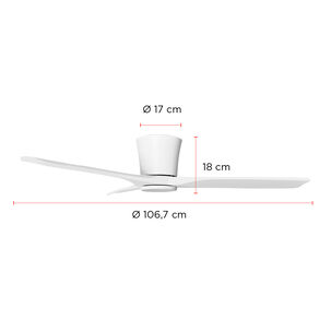 Ventilador De Techo Hydra Blanco 42 Primaterm