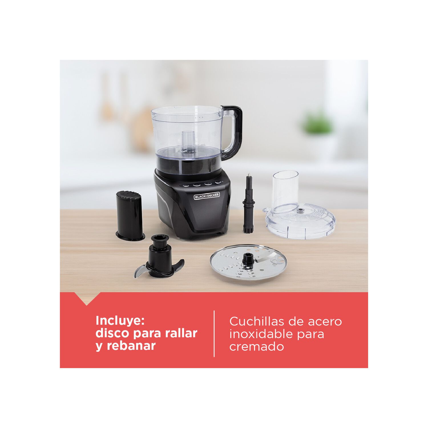 Procesador De Alimentos Black+decker Silencioso Fp4342 image number 4.0