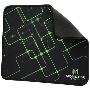 Mousepad Gamer 23x20cm Negro Verde Start