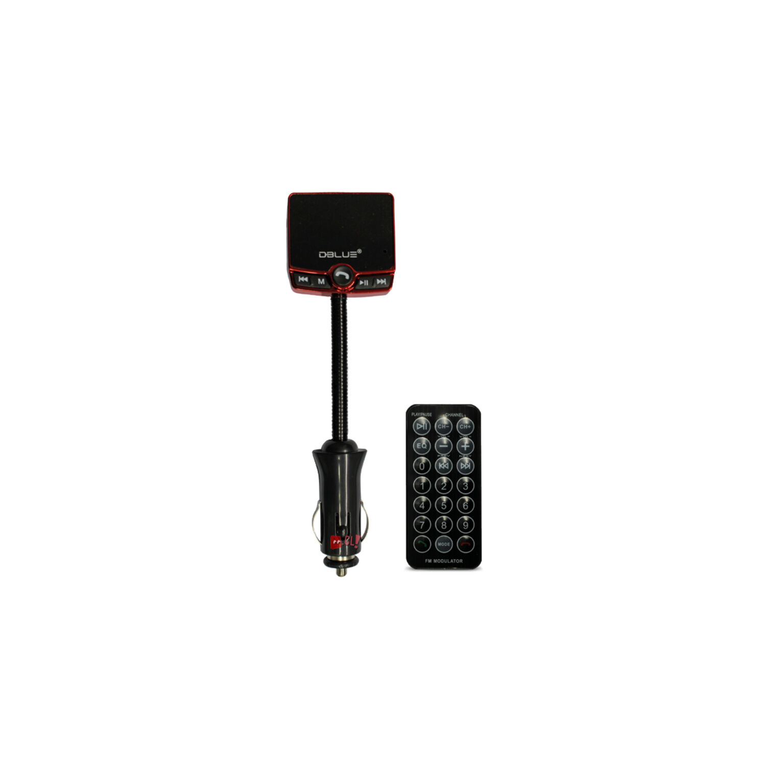 Transmisor Fm Bluetooth Auto Rojo - Ps image number 1.0