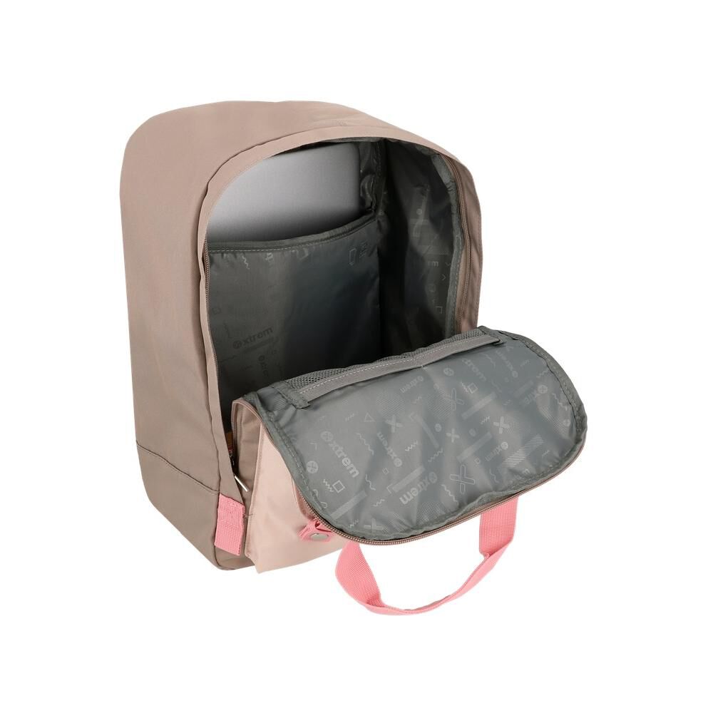 Mochila Notebook Xtrem Monroe 6xt Beige/rosado 15" image number 3.0