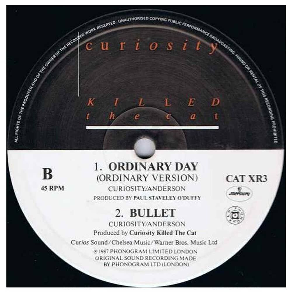 Curiosity Killed The Cat - Ordinary Day | 12" Maxi Single Vinilo Usado image number 3.0