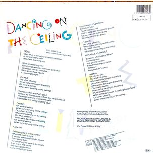 Lionel Richie - Dancing On The Ceiling | 12" Maxi Single Usado