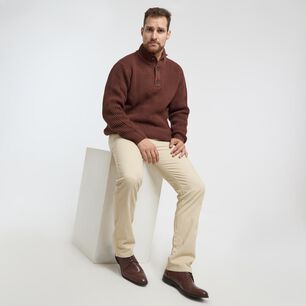 Sweater Liso Regular Cuello Alto Hombre Herald