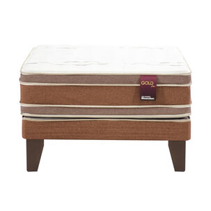 Cama Europea Mantahue Gold Dos / 1 Plaza / Base Normal