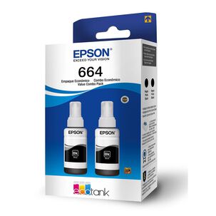 Tinta Epson 664 Pack 2 Unidades Color Negro T664120 Epson