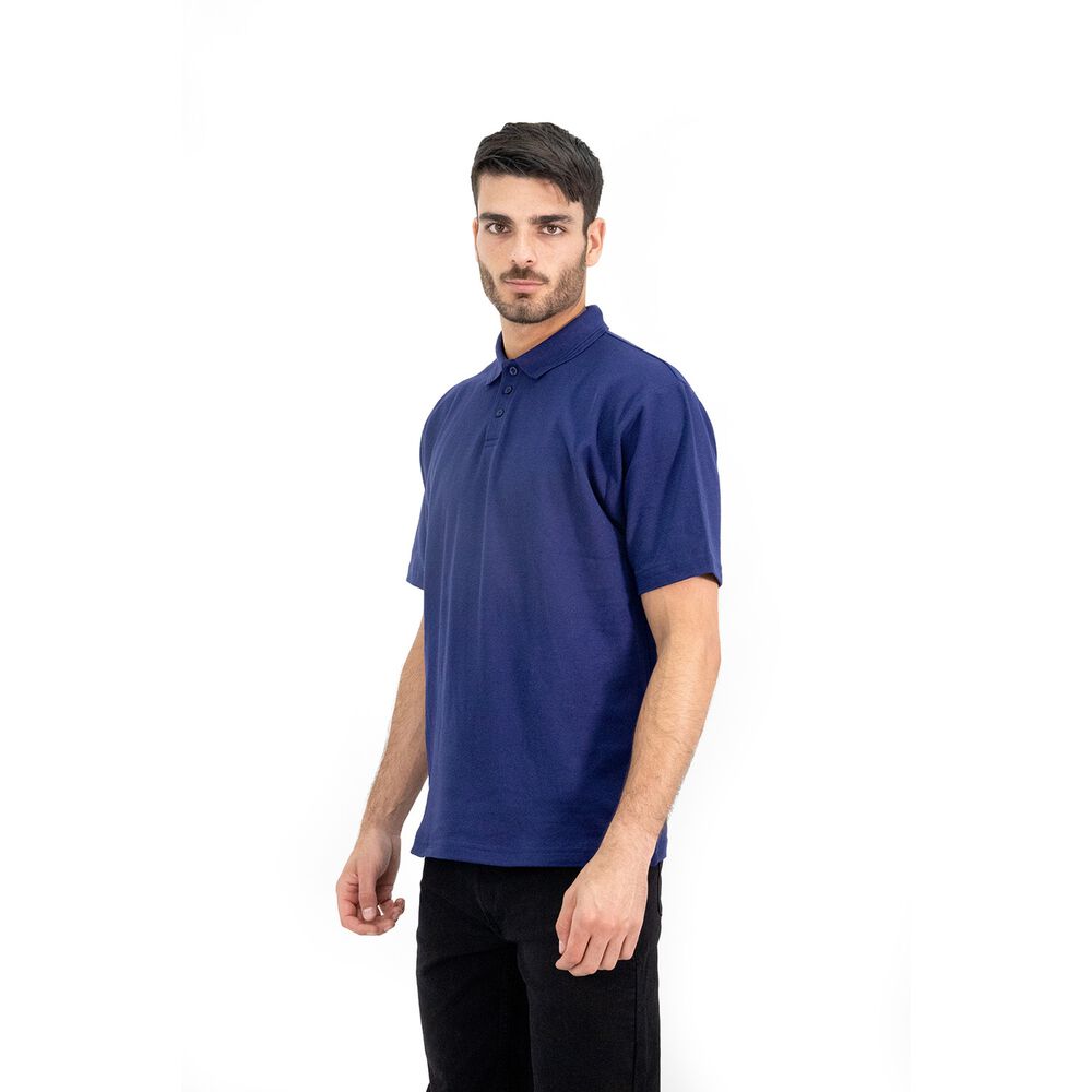 Polera Pique Quebec Manga Corta Azul Hombre image number 3.0