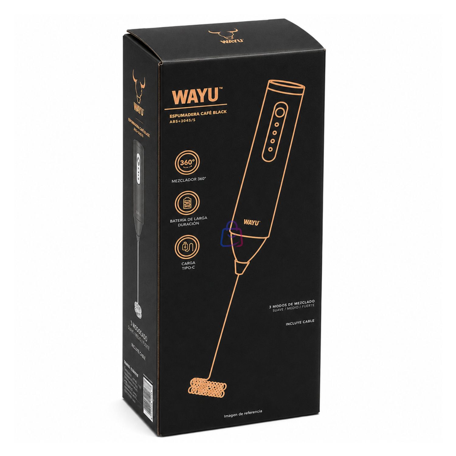 Espumador De Leche Wayu Recargable Usb-c - Ps image number 4.0