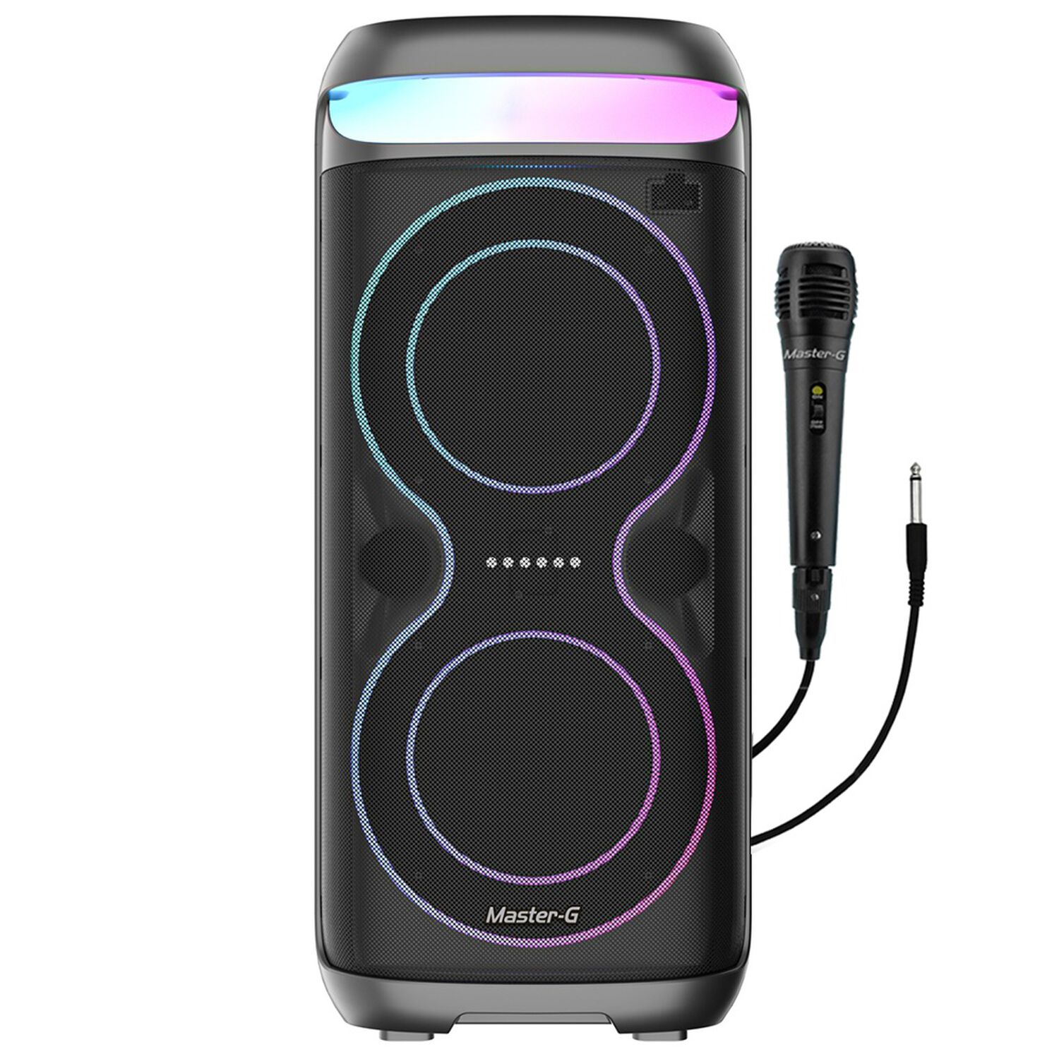 Parlante Bluetooth Karaoke Champion 6,5&rdquo; X2 Con Micr&oacute;fono image number 0.0