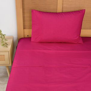 Sabana 144 Hilos 1p Fucsia