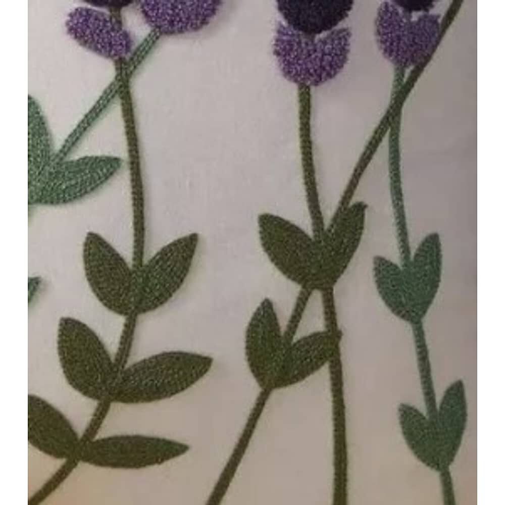 Funda Bordada Para Cojin 45x45cm Cierre Oculto Algodon image number 2.0