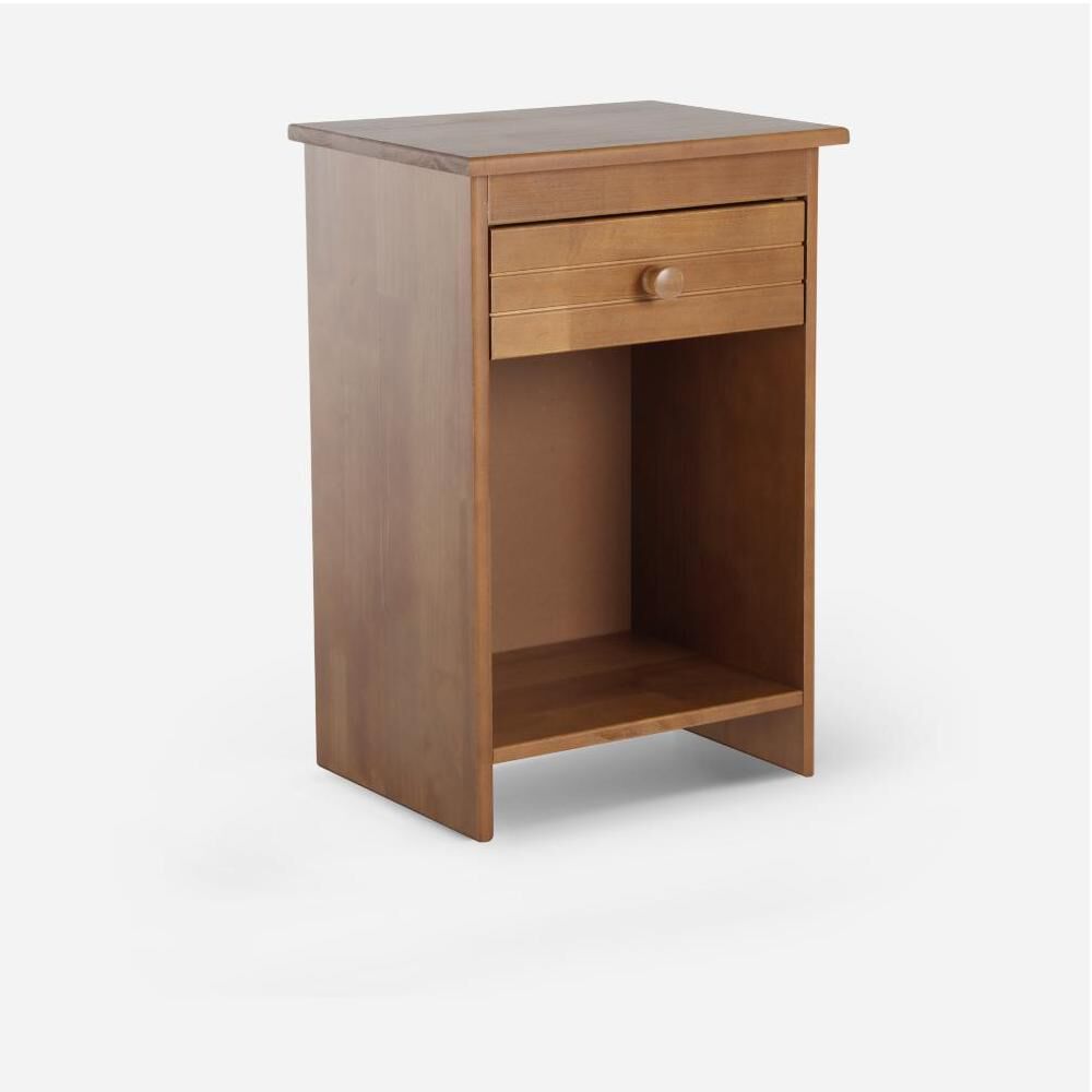 Cama Europea Rosen Wave / 1.5 Plazas / Base Normal + Set De Maderas Tabor Caramelo image number 4.0