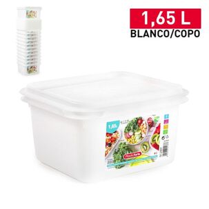 Fiambrera Frost No. 2 Cuadrado 1.65 L Blanco