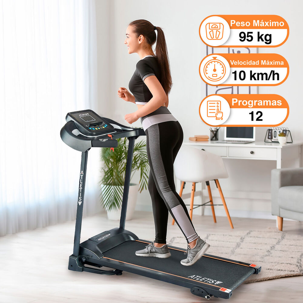 Trotadora Atletis Home 120 Pantalla Led Mp3/usb Inclinaci&oacute;n Manual image number 1.0