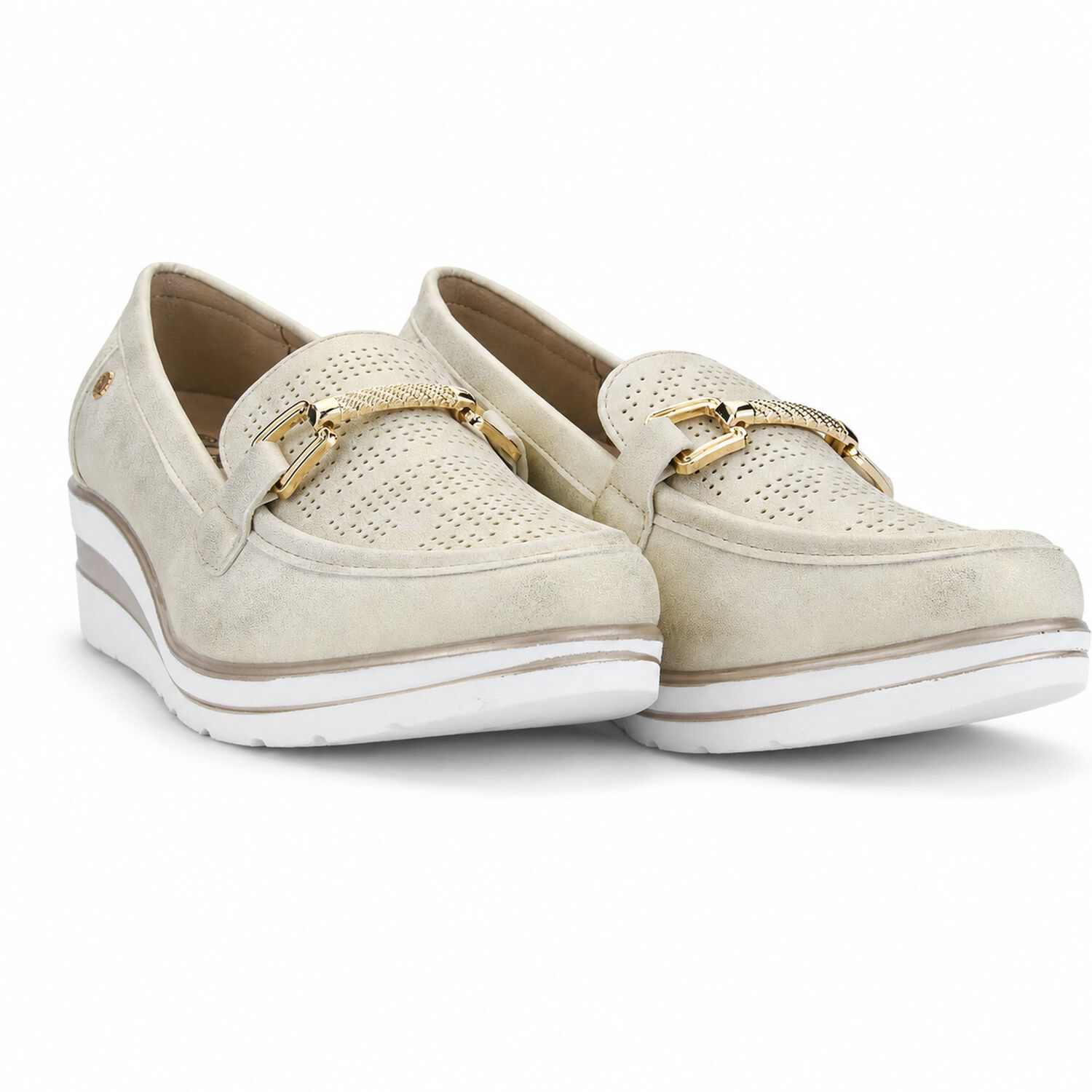 Mocasin Dorado Mujer Casual Chalada Zlat image number 5.0