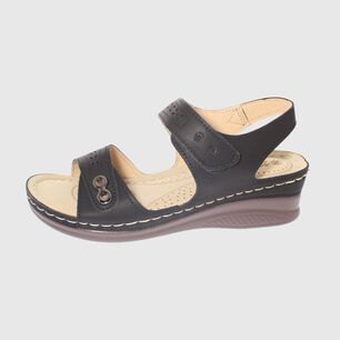 Sandalia Confort Negro Modelo Italiano Art. 5ask76613black