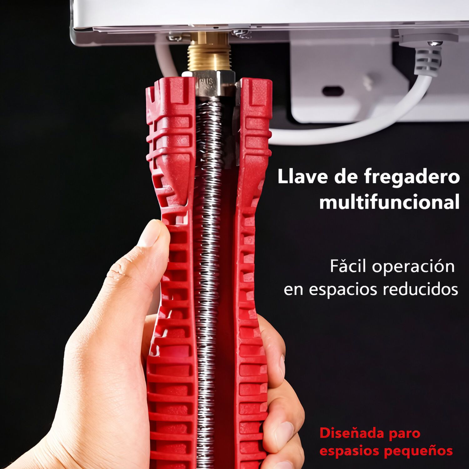 Llave Ajuste Tuercas Tubo Universal Multifunci&oacute;n Ba&ntilde;o Cocina image number 3.0