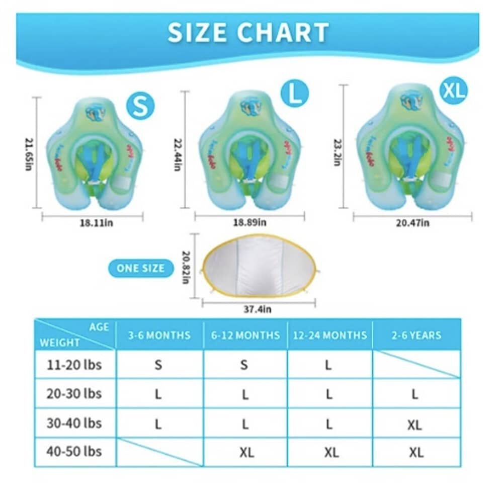 Flotador De Nataci&oacute;n Para Beb&eacute;s Con Toldo Para El Sol Xl image number 1.0