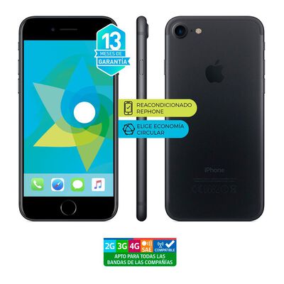 Smartphone Apple Iphone 7 Reacondicionado Negro / 256 Gb / Liberado