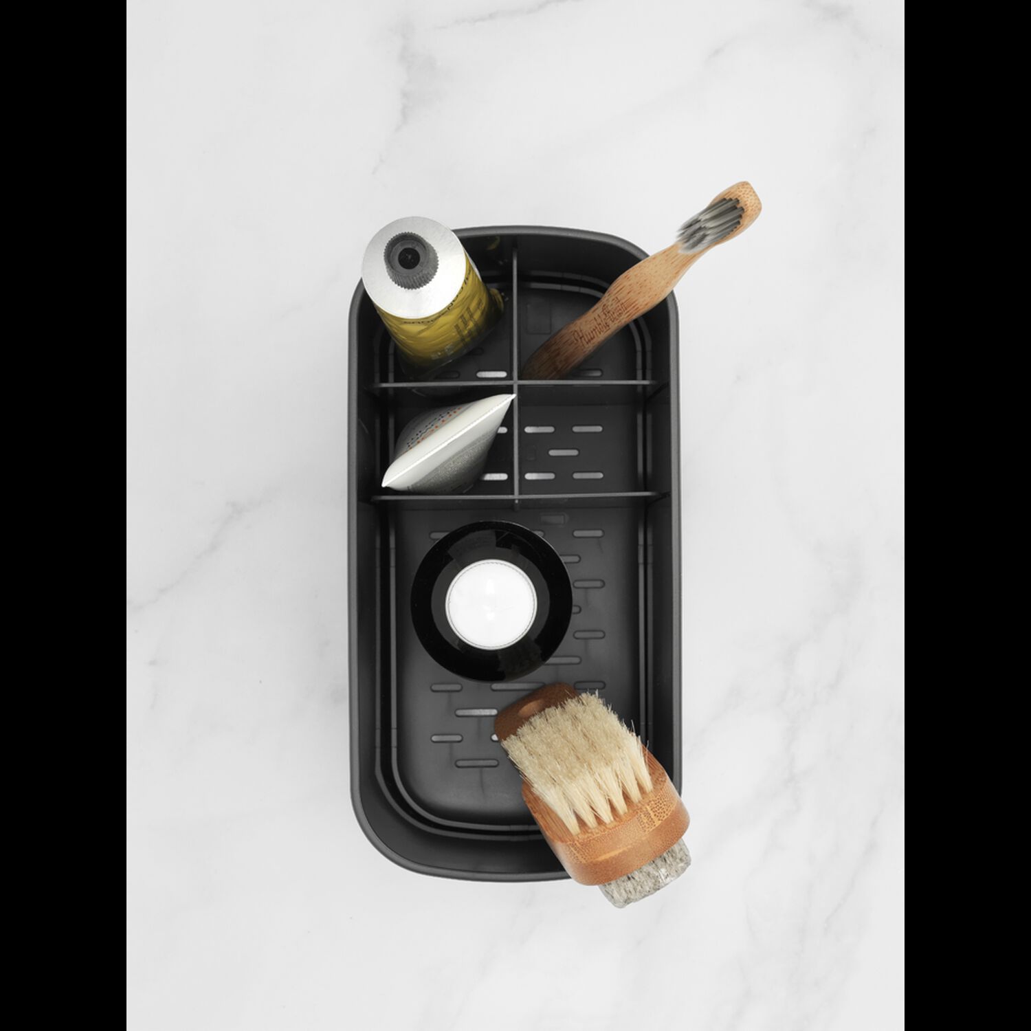 Organizador Para El Ba&ntilde;o Renew Dark Grey image number 4.0