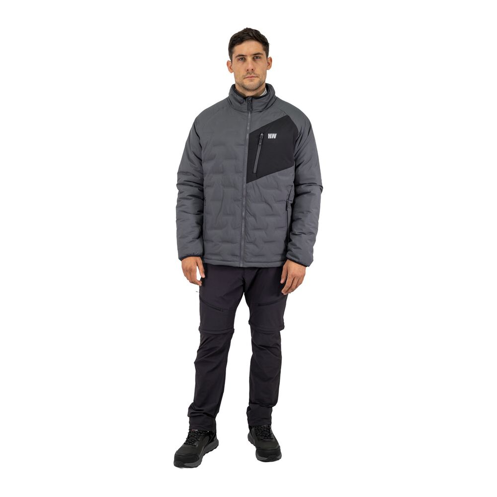 Parka Insulada Hw Explorer S/gorro Hombre Carbon Grey image number 4.0