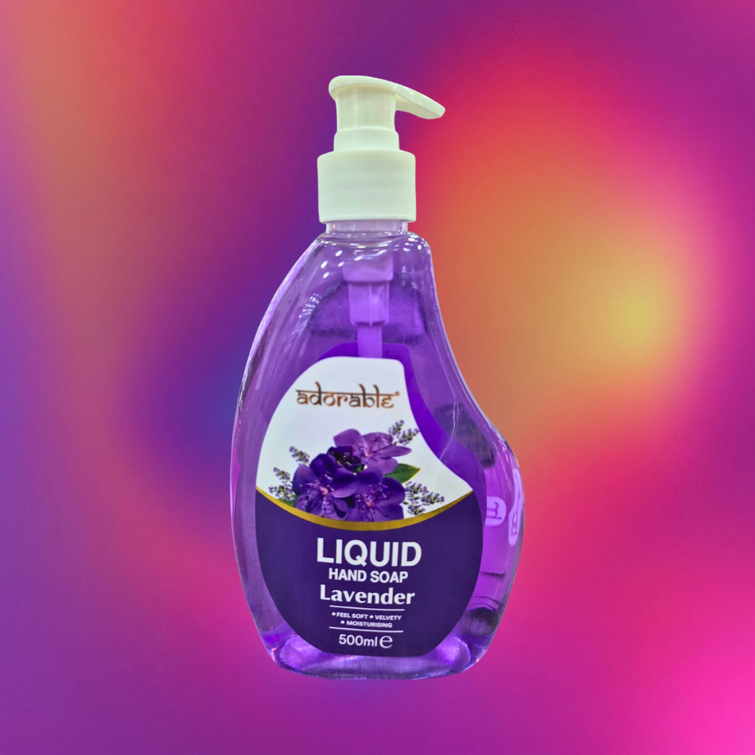 Adorable Jab&oacute;n Liquido Para Manos Lavanda 500 Ml image number 1.0