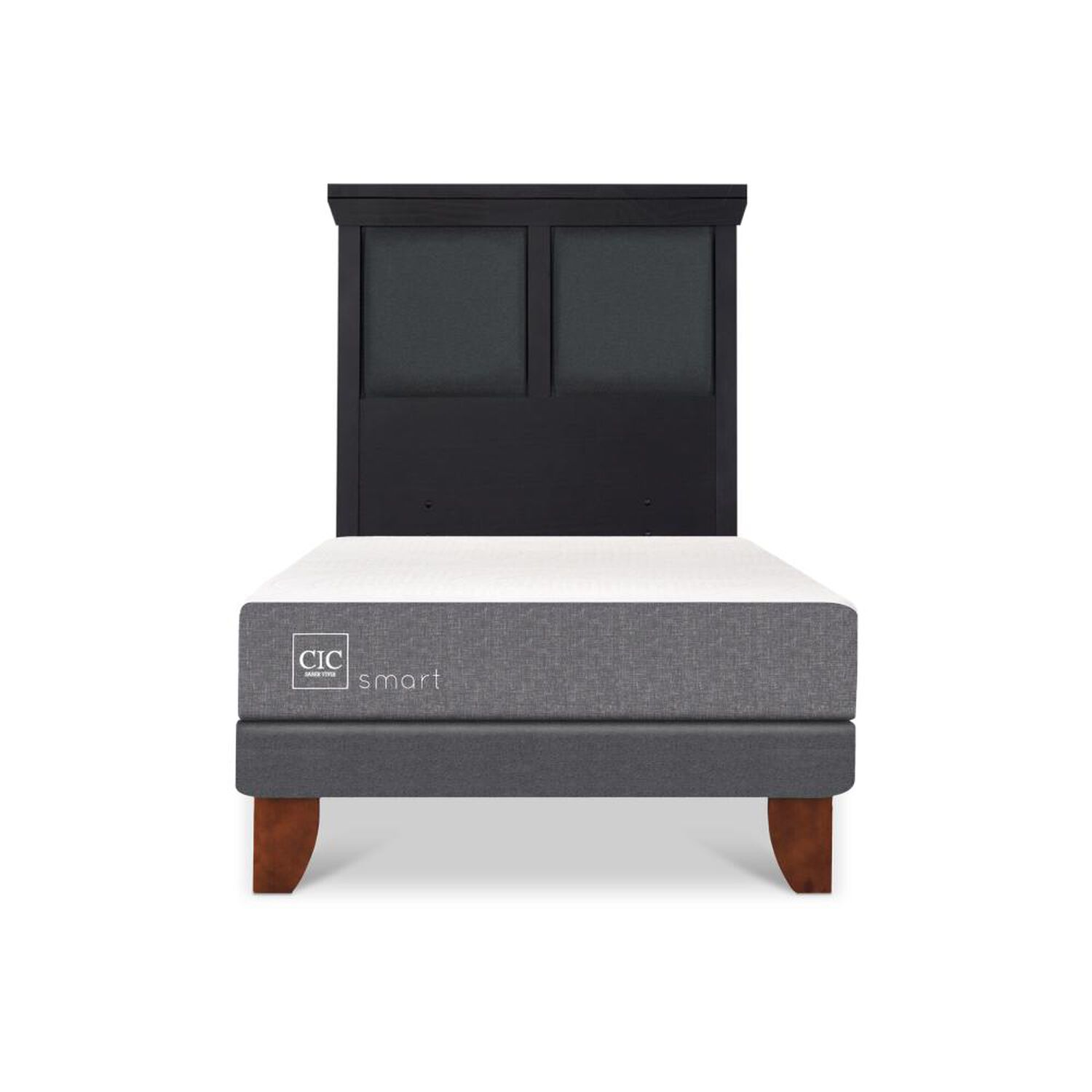 Cama Europea Cic Smart / 1 Plaza / Base Normal + Respaldo image number 0.0