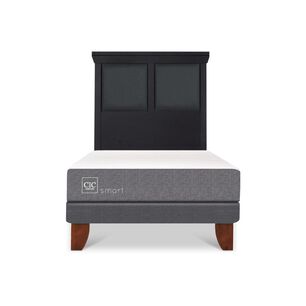 Cama Europea Cic Smart / 1 Plaza / Base Normal + Respaldo