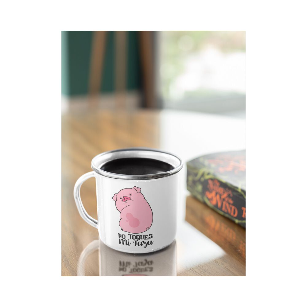Taza Enlozada Lechera Chanchito No Toques Mi Taza image number 2.0