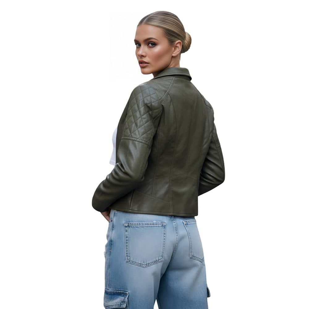 Chaqueta Ecocuero Aviadora Mujer Atenea image number 1.0