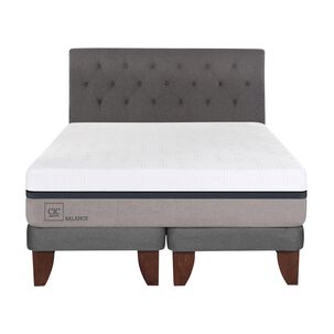 Cama Europea Cic Balance / King / Base Dividida + Respaldo