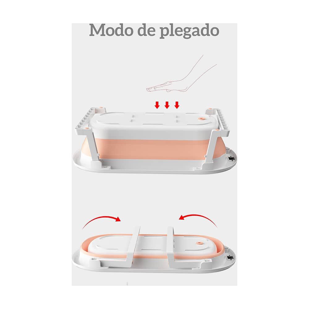 Ba&ntilde;era Plegable Con Coj&iacute;n Y M&aacute;s Accesorios Rosada Lubabycas image number 3.0