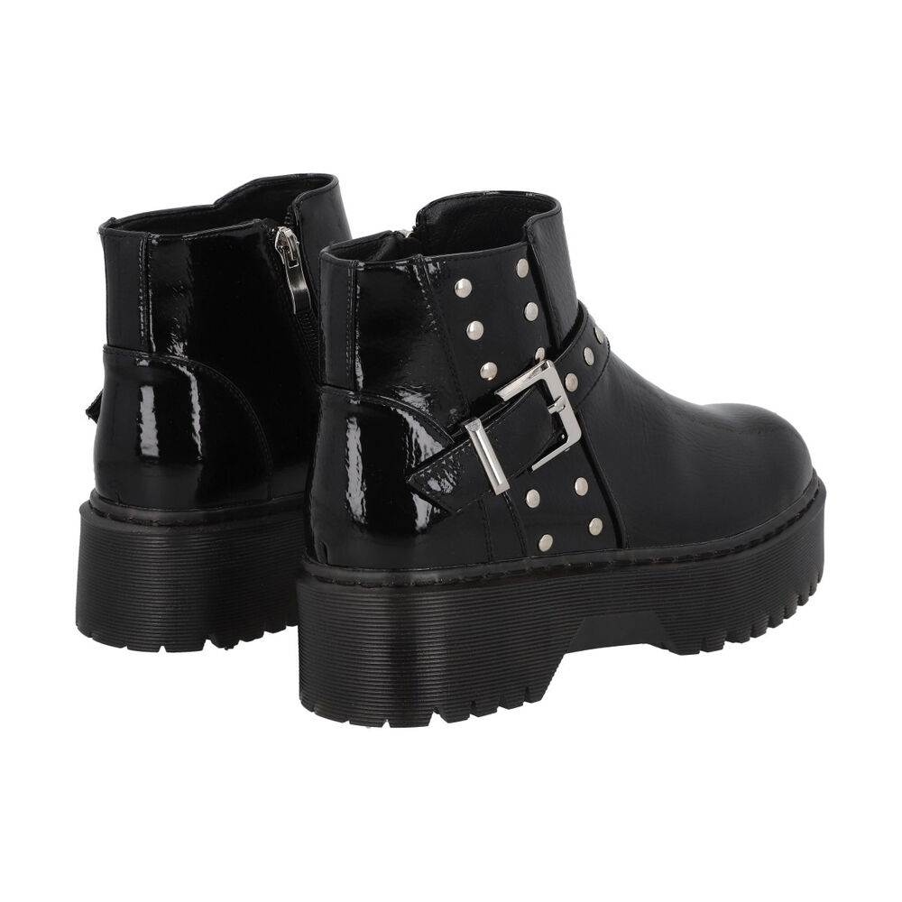 Botin Casual Mujer Negro Plataforma Rob 53 Police image number 4.0